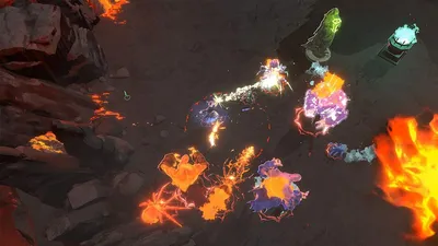 Snow village combat screenshot from the Nintendo Switch 2 version of Shape of Dreams